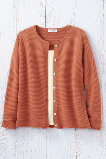 Ottoman Rib Cardigan