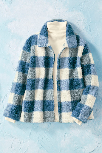 Sherpa Plaid Jacket