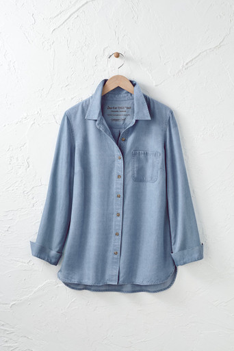 TENCEL™ Button Front Big Shirt