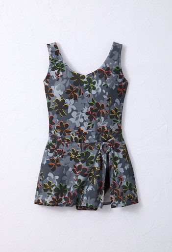 Vibrant Flora ShapeMe™ Sarong Swimdress