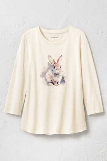 Watercolor Bunny Tee